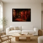 Premium Wall Art Yatay Html Edition – NM3-RED-LO-H-003 styled in a refined neutral interior