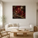 Premium Wall Art Kare Html Edition – NM3-RED-PR-S-004 styled in a refined neutral interior