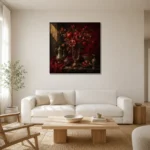 Premium Wall Art Kare Html Edition – NM3-RED-PR-S-005 styled in a refined neutral interior