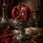 Pomegranate Sentinel Split Pomegranate Red Kitchen Wall Art