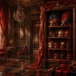 Masquerade Passage Collection Of Masks Red Entryway Wall Art