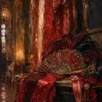 Masquerade Threshold Pair Of Long Gloves Red Bedroom Wall Art