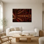 Premium Wall Art Yatay Html Edition – NM3-RED-VT-H-002 styled in a refined neutral interior