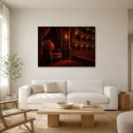 Premium Wall Art Yatay Html Edition – NM3-RED-VT-H-004 styled in a refined neutral interior