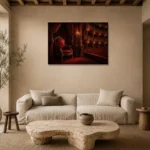 Premium Wall Art Yatay Html Edition – NM3-RED-VT-H-004 presented in a sophisticated home setting
