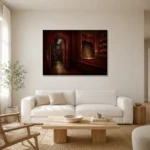 Premium Wall Art Yatay Html Edition – NM3-RED-VT-H-005 styled in a refined neutral interior
