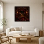 Premium Wall Art Kare Html Edition – NM3-RED-VT-S-001 styled in a refined neutral interior