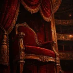 Velvet Portrait Velvet Opera Chair Red Living Room Wall Art