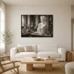 Premium Wall Art Yatay Html Edition – NM3-WHT-AW-H-001 styled in a refined neutral interior