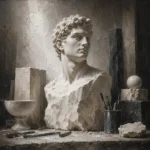 Alabaster Cabinet Alabaster Bust White Living Room Wall Art