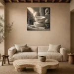 Premium Wall Art Kare Html Edition – NM3-WHT-AW-S-004 presented in a sophisticated home setting