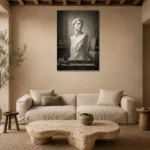 Premium Wall Art Dikey Html Edition – NM3-WHT-AW-V-001 presented in a sophisticated home setting