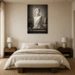 Premium Wall Art Dikey Html Edition – NM3-WHT-AW-V-001 showcased in an elegant minimalist interior