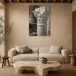 Premium Wall Art Dikey Html Edition – NM3-WHT-AW-V-003 presented in a sophisticated home setting