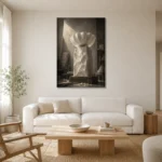 Premium Wall Art Dikey Html Edition – NM3-WHT-AW-V-004 styled in a refined neutral interior