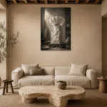 Premium Wall Art Dikey Html Edition – NM3-WHT-AW-V-004 presented in a sophisticated home setting