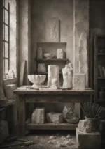 Alabaster Ascent Workbench White Study Wall Art