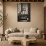 Premium Wall Art Dikey Html Edition – NM3-WHT-AW-V-005 presented in a sophisticated home setting