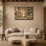 Premium Wall Art Yatay Html Edition – NM3-WHT-IC-H-001 presented in a sophisticated home setting