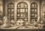 Ivory Salon Collection Of Pale Boxes And Objets D'Art White Home Office Wall Art
