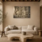 Premium Wall Art Yatay Html Edition – NM3-WHT-IC-H-003 presented in a sophisticated home setting