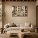 Premium Wall Art Yatay Html Edition – NM3-WHT-IC-H-004 presented in a sophisticated home setting