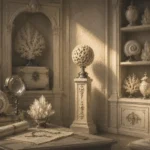 Ivory Passage Delicate Carved Sphere White Living Room Wall Art