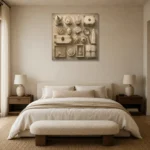Premium Wall Art Kare Html Edition – NM3-WHT-IC-S-002 showcased in an elegant minimalist interior