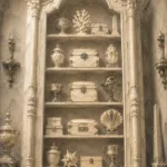 Ivory Threshold Collection Of Pale Boxes And Objets D'Art White Home Office Wall Art