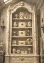 Ivory Threshold Collection Of Pale Boxes And Objets D'Art White Home Office Wall Art