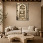 Premium Wall Art Dikey Html Edition – NM3-WHT-IC-V-002 presented in a sophisticated home setting