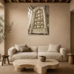 Premium Wall Art Dikey Html Edition – NM3-WHT-IC-V-004 presented in a sophisticated home setting