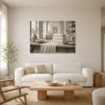 Premium Wall Art Yatay Html Edition – NM3-WHT-LI-H-001 styled in a refined neutral interior