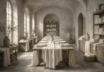 Linen Salon Long Dining Table White Dining Room Wall Art