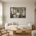 Premium Wall Art Yatay Html Edition – NM3-WHT-LI-H-002 styled in a refined neutral interior