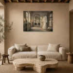 Premium Wall Art Yatay Html Edition – NM3-WHT-LI-H-003 presented in a sophisticated home setting