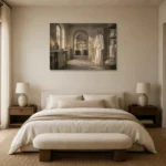 Premium Wall Art Yatay Html Edition – NM3-WHT-LI-H-003 showcased in an elegant minimalist interior