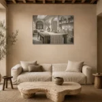 Premium Wall Art Yatay Html Edition – NM3-WHT-LI-H-004 presented in a sophisticated home setting