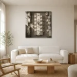Premium Wall Art Kare Html Edition – NM3-WHT-LI-S-002 styled in a refined neutral interior