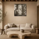Premium Wall Art Kare Html Edition – NM3-WHT-LI-S-002 presented in a sophisticated home setting