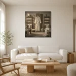 Premium Wall Art Kare Html Edition – NM3-WHT-LI-S-003 styled in a refined neutral interior
