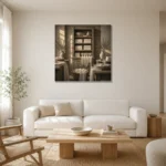 Premium Wall Art Kare Html Edition – NM3-WHT-LI-S-005 styled in a refined neutral interior