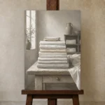 Premium Wall Art Dikey Html Edition – NM3-WHT-LI-V-001 displayed on a studio easel
