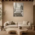 Premium Wall Art Dikey Html Edition – NM3-WHT-LI-V-001 presented in a sophisticated home setting