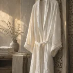 Linen Reliquary White Robe White Bathroom Wall Art