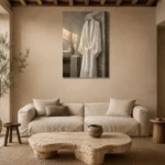 Premium Wall Art Dikey Html Edition – NM3-WHT-LI-V-003 presented in a sophisticated home setting