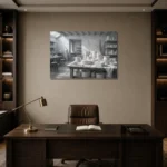 Premium Wall Art Yatay Html Edition – NM3-WHT-PS-H-005 displayed in a contemporary gallery-inspired room