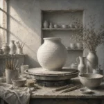 Porcelain White Cabinet Unfinished White Vessel White Kitchen Wall Art
