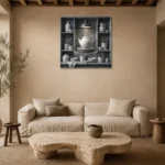 Premium Wall Art Kare Html Edition – NM3-WHT-PS-S-003 presented in a sophisticated home setting
