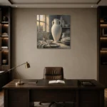 Premium Wall Art Kare Html Edition – NM3-WHT-PS-S-004 displayed in a contemporary gallery-inspired room